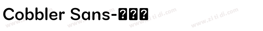 Cobbler Sans字体转换 Cobbler Sans字体转换
